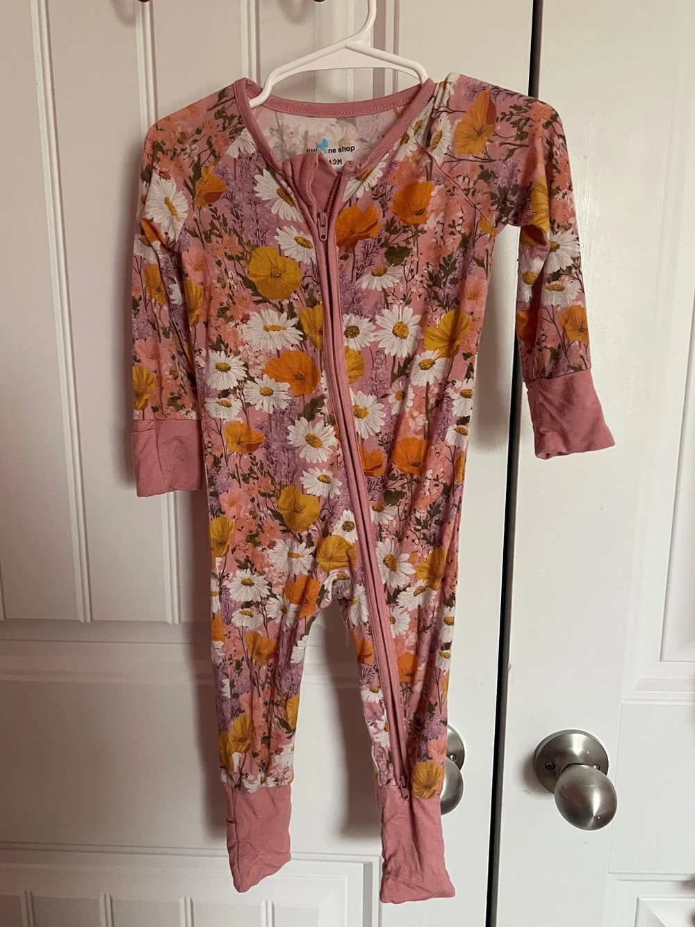 little one shop floral sleeper 12 month